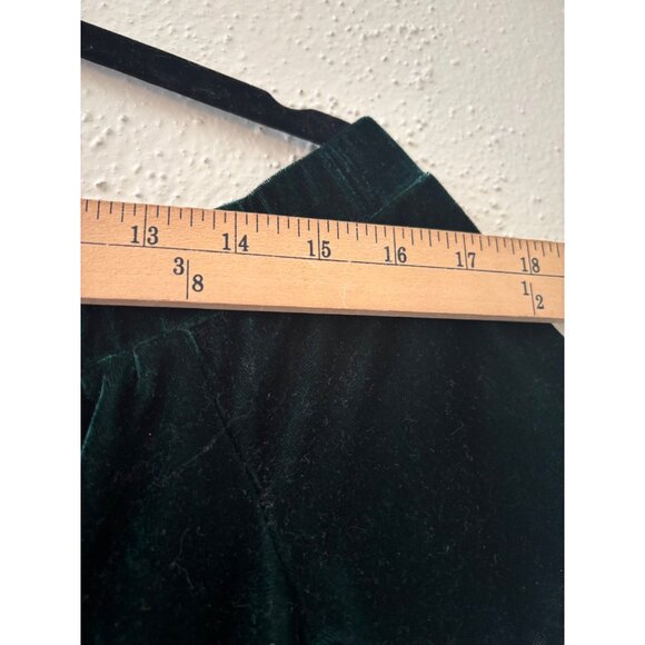 Gianni Bini Off-Shoulder Velvet Dress M Emerald Green Short Sleeve Holiday Chris - Picture 6 of 11